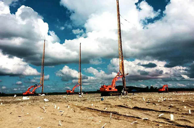 新加坡德光島軟基處理工程